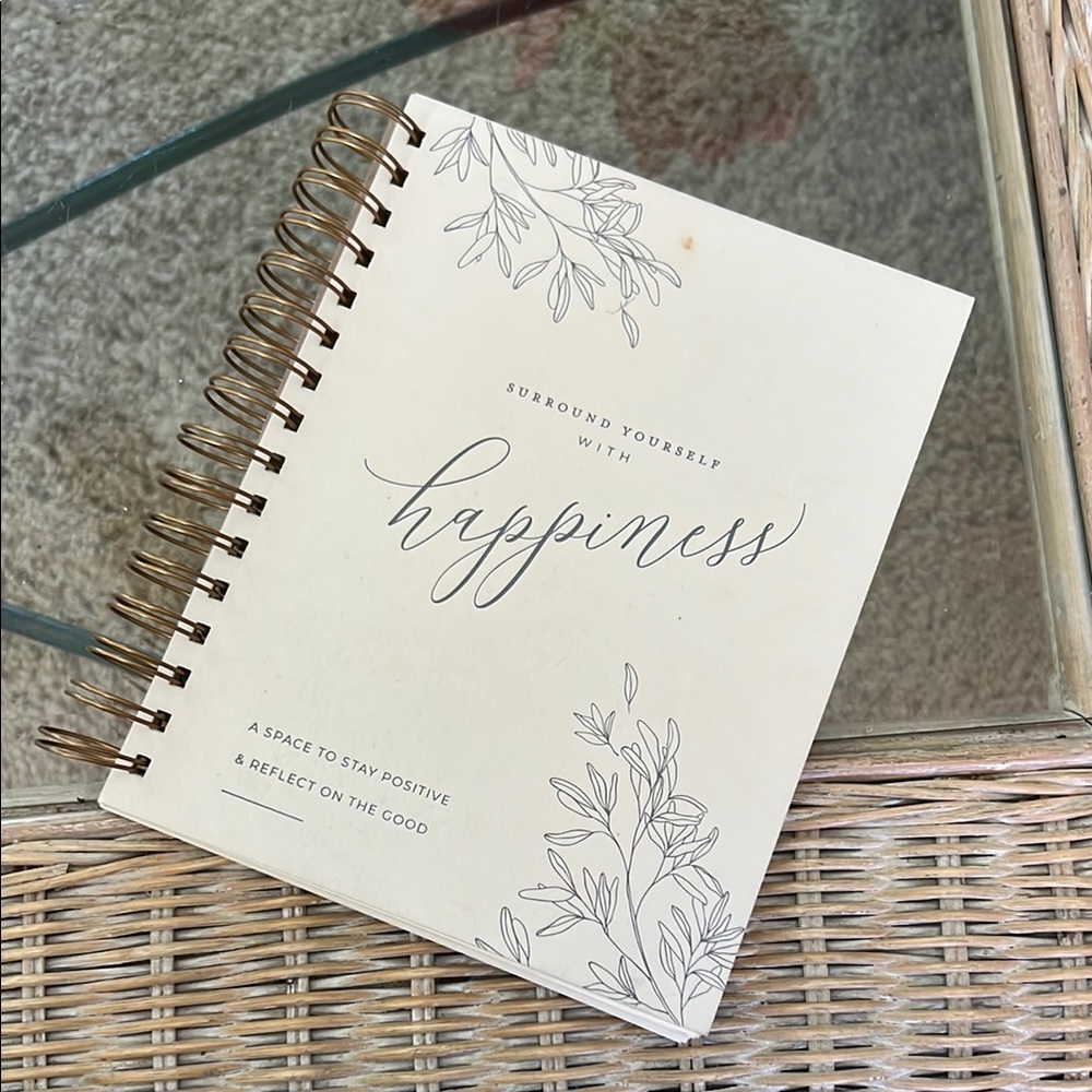 Surround Yourself with Happiness Guided Journal with Floral Design